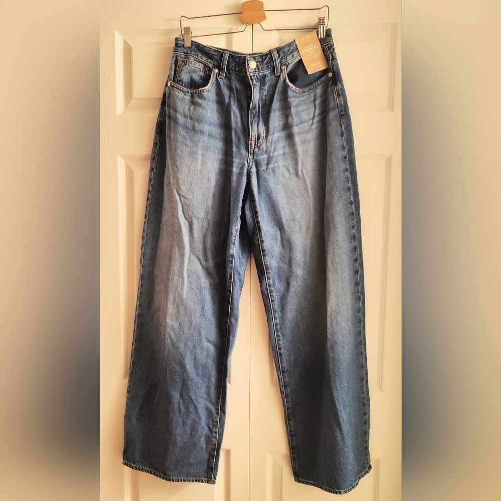 Madewell Jeans NWT - Curvy Superwide Leg Fannin Wash Sz 30